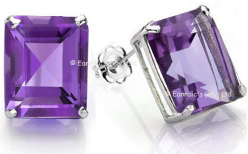 Elite 1.10ct Genuine Amethyst Earrings