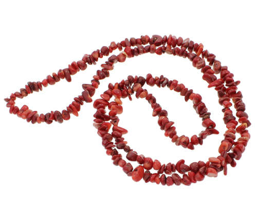 Natural Coral 7mm to 9mm Necklace 80cm long