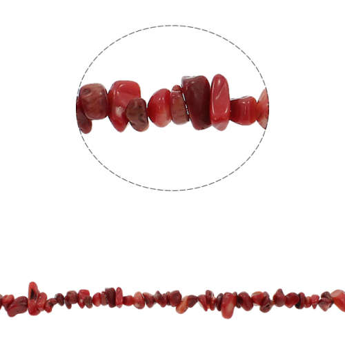 Natural Coral 7mm to 9mm Necklace 80cm long