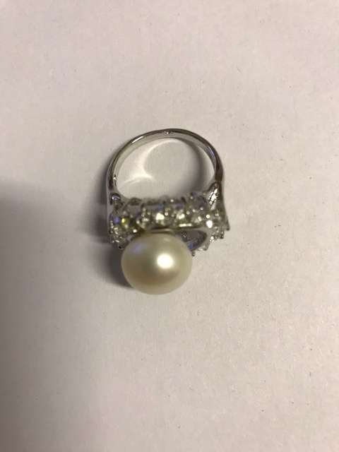 Magnificent 11mm Genuine Cultured Pearl Ring