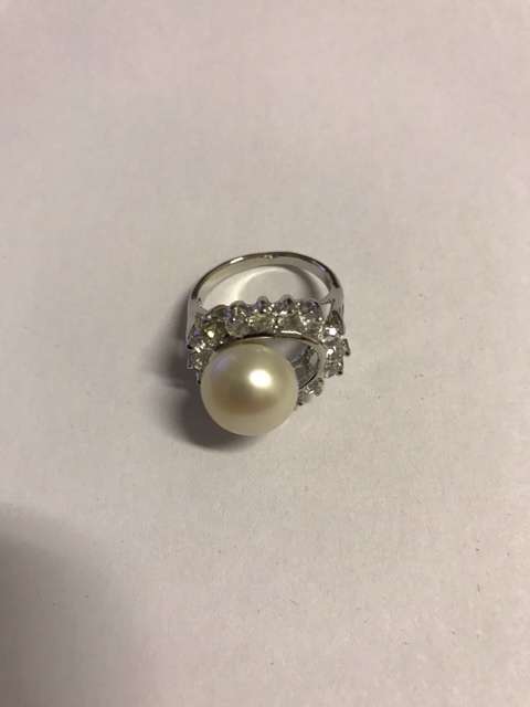 Magnificent 11mm Genuine Cultured Pearl Ring