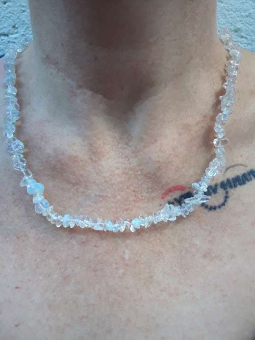 Natural Sea Opal 7mm to 9mm Necklace 70cm long