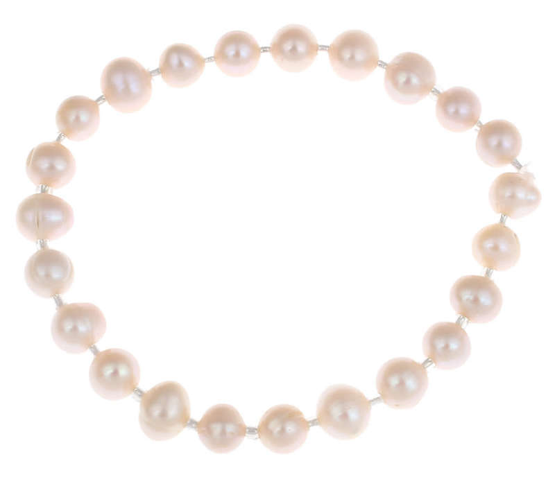 Lovely 7mm Cultured Genuine Freshwater Pearl Bracelet.