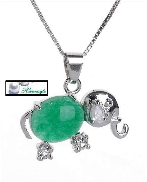 From the Kavanaghs collection - Jade Elephant Pendant