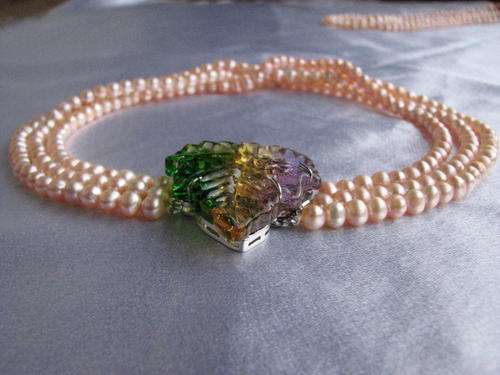 From the Kavanaghs Collection - Exquisite Triple Stranded Freshwater Pearl Necklace