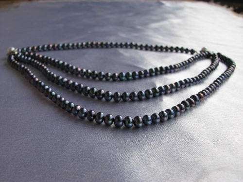 From the Kavanaghs Collection - AAA Exquisite Tripple Stranded Freshwater Pearl Necklace
