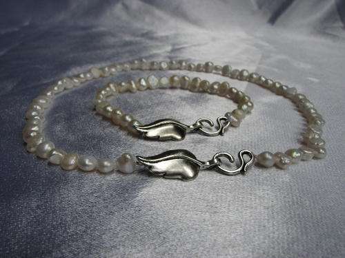 From the Kavanaghs Collection - White Fresh Water Pearl Necklace and Bracelet Set