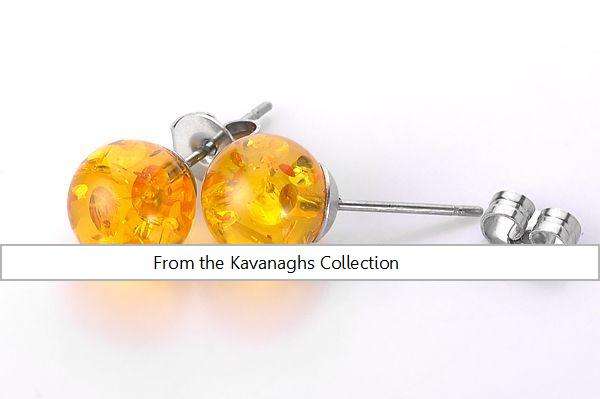 The Kavanaghs Collection - Dainty Little Simulated Amber Studs
