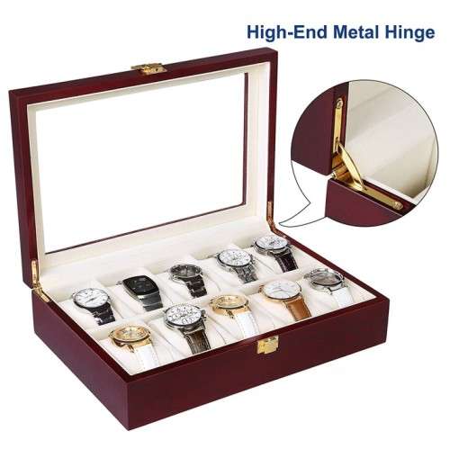 12 Slots cherry Wood Watch Box