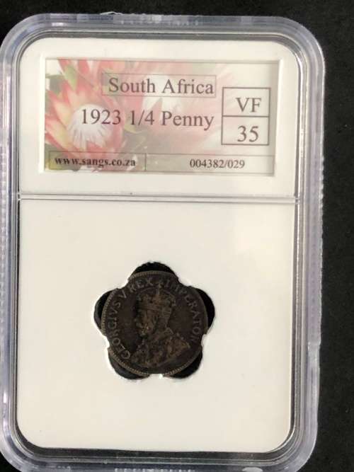 1923 1/4 Penny SAU VF 35 Coin (Farthing)