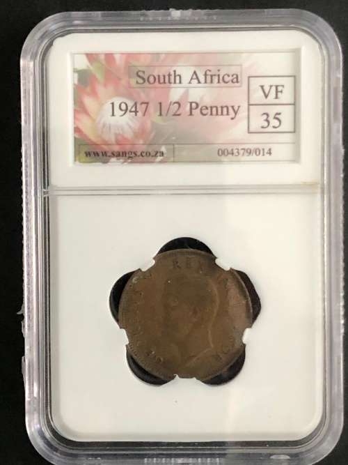 1947 1/2 Penny SAU VF 35 Coin (Farthing)