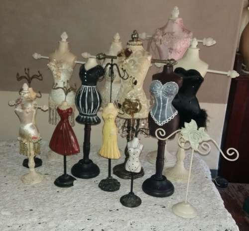 A wow joblot set of 12 Jewellery Dress form holders - a wow - wow - wow deal  - see pics.