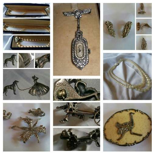 A Bargain Deal of 8 Collectors Vintage jewels all marked - A never to be repeated Deal. see pics.