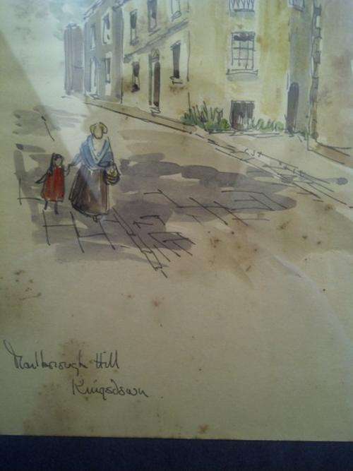 "Vintage like," SHABBY CHIC WALL painting-37CM X 23CM! SEE PICS - NO 2