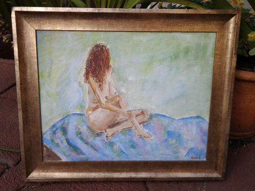 Gorgeous  naked lady painting by artist "Reed" A definate buy. Oh so stunning.