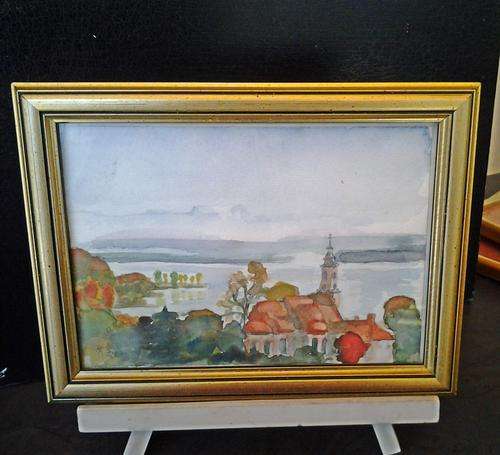 A lovely painting in a gorgeous Frame - a great deal. See photos.