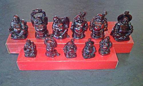A geniune set of laughing Budahs - very collectable.- great deal.
