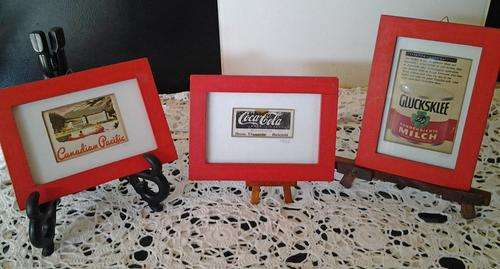 A stunning set of 3 Vintage framed pictures all dated,- lovely for the Collector   - a must see!