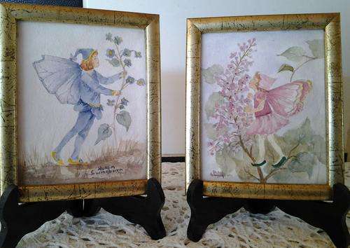 A set of fairy "Helen Swingburn" paintings- truly gorgeous  - see pics.