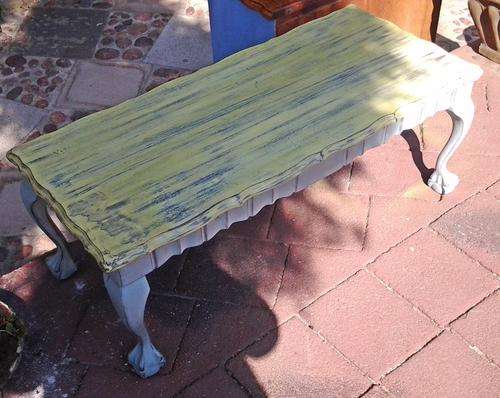 A long Ball and Claw coffee table - with the renowned Ball & Claw feet ... See description.