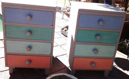 Bargain Buy....A twin set of "Shabbied" drawers for one price.  See description and pics