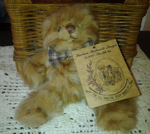 A Collectable Stockholm-  "Barbara Bukowski" designed teddy bear  - "LILLA RUDOLF"- see pictures.