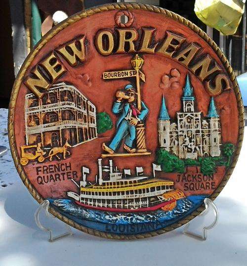 A New Orleans  Sculptured Art  plaque - a definate for a collector - see pics.