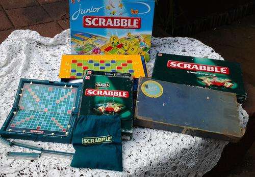 A Collectors Joblot of 4 different Scrabble games- A Big wow for a collector.