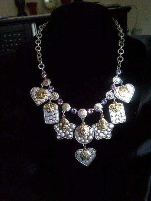 Silver & Gold toned Necklace- BEAUTIFUL