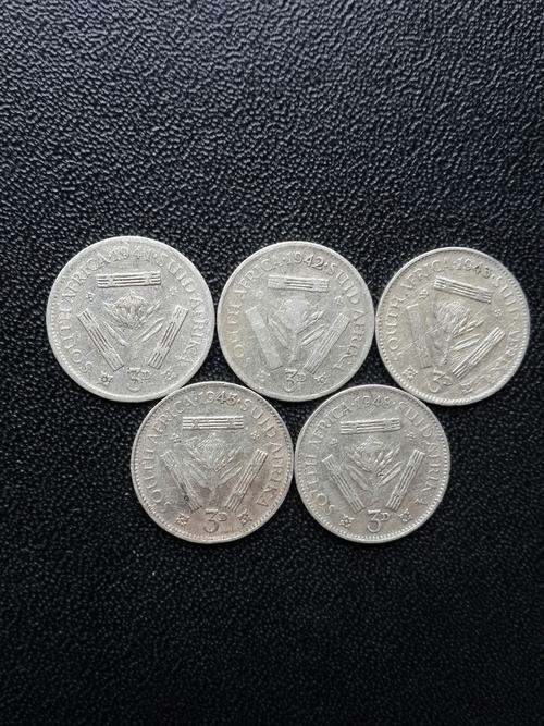 SAU TICKEYS 3D -  1940's  .80 SILVER - 5 COINS  ALL DIFFERENT DATES  - BID PER COIN