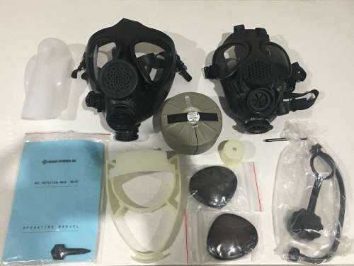 HUBER-SUHNER Swiss Military Gas Mask Lot