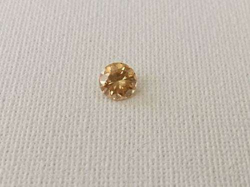 Rare deep orange moissanite