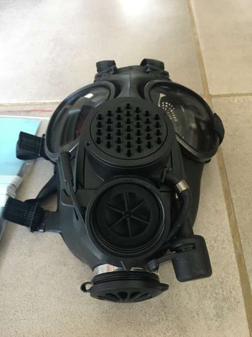 HUBER-SUHNER Swiss Military Gas Mask with extras