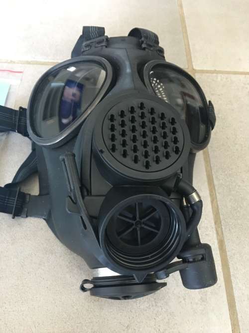 HUBER-SUHNER Swiss Military Gas Mask with extras