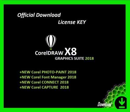 CorelDRAW X8 Graphics Suite 2018 Official Download,Genuine License Key