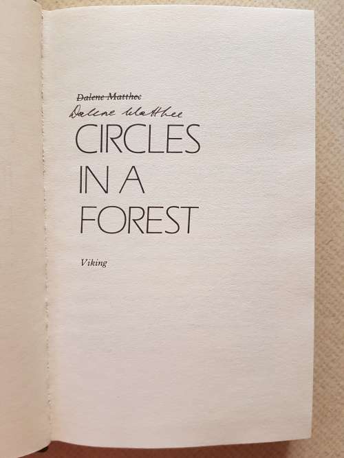 Circles in a Forest - By Dalene Matthee - Signed Copy