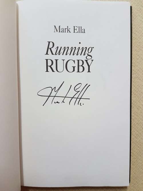 Running Rugby - By Mark Ella - Signed Copy
