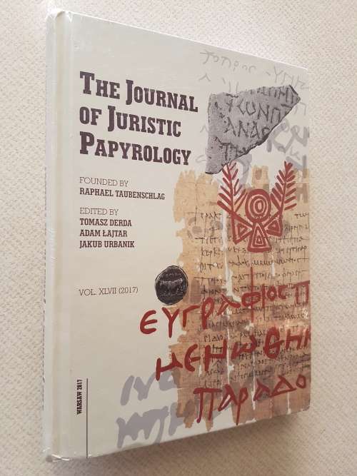 The Journal Of Juristic Papyrology