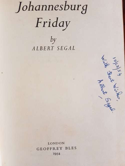 Johannesburg Friday - By Albert Segal