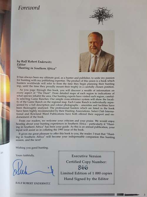 Hunting In Southern Africa - Signed Limited Edition
