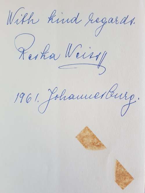 Journey Through Hell A Woman`s Account Of Her Experiences At The Hands Of The Nazis - By Reska Weiss