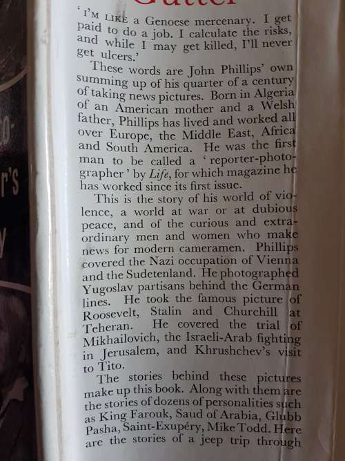 Bled To The Gutter - A Photo Reporter`s Story - John Phillips