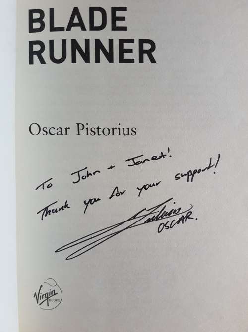 Oscar Pistorius Blade Runner - Signed Copy
