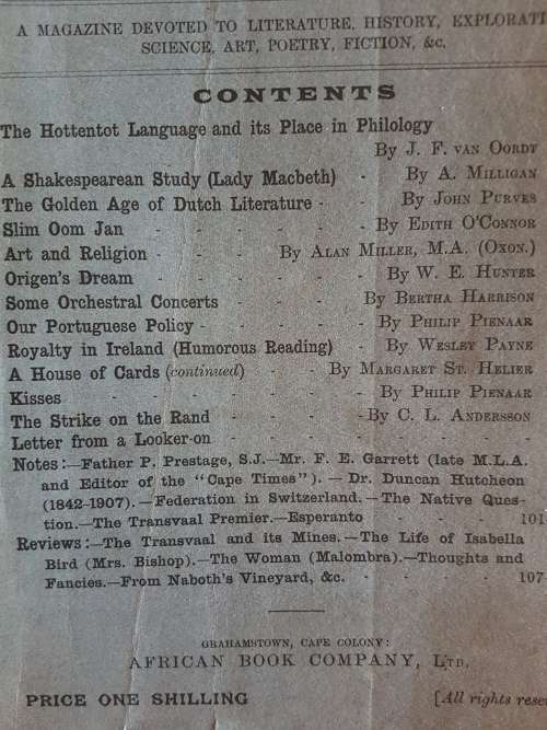 The African Monthly No 7, Vol II June, 1907