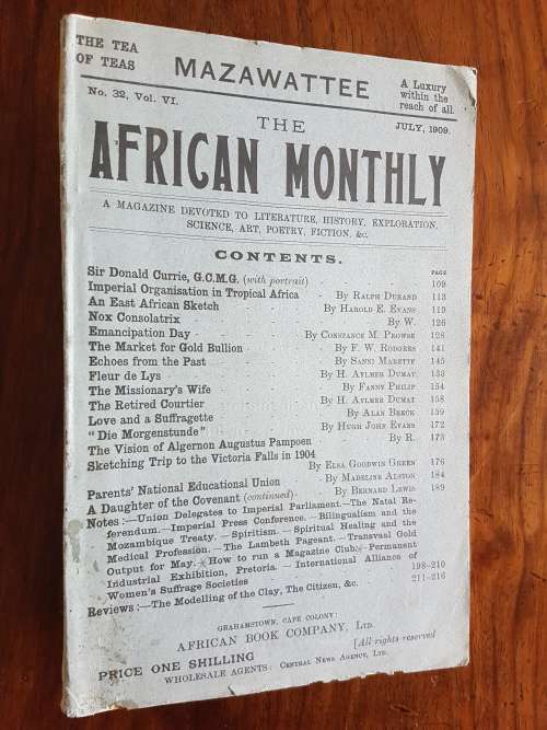 The African Monthly No 32, Vol VI July, 1909