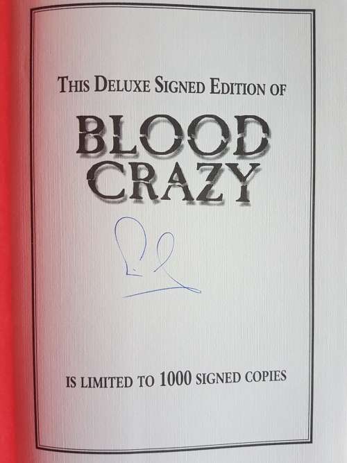 Blood Crazy - By Simon Clark - Deluxe Signed Limited Edition