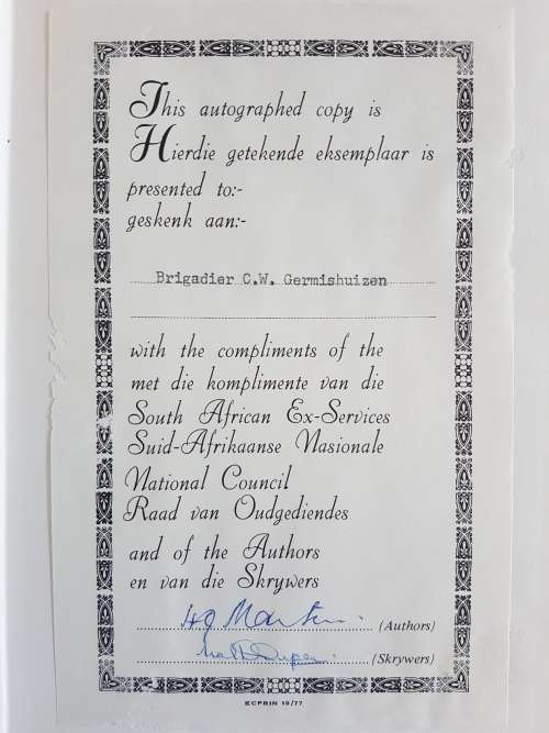 Signed - Eagles Victorious - South African Forces World War Two Vol - H.J. Martin and Neil Orpen