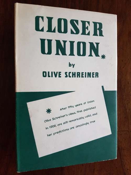Closer Union - By Olive Schreiner