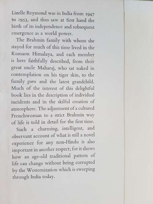 My Life With a Brahmin Family - By Lizelle Reymond