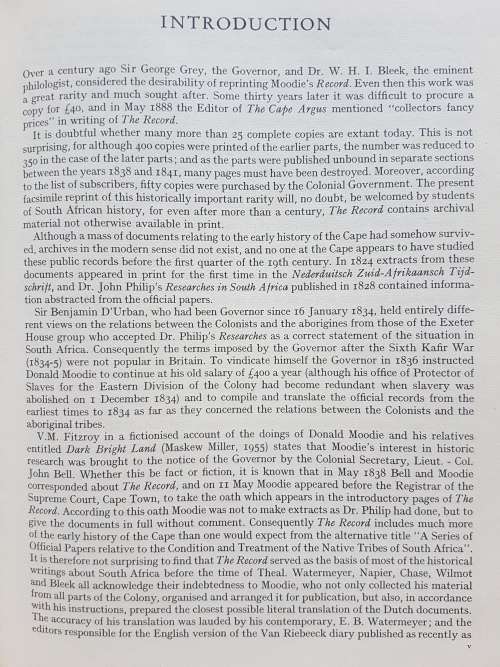 The Record - Compiled, Translated and Edited by Donald Moodie